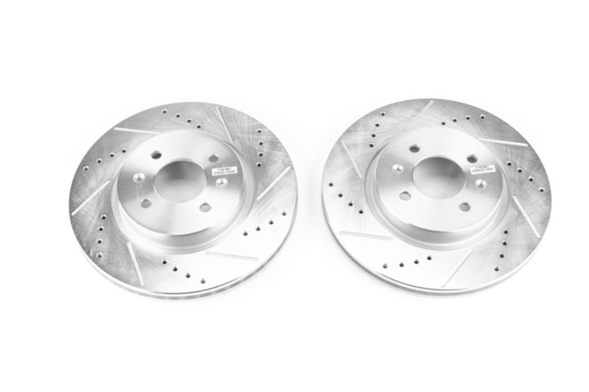 PowerStop JBR1562XPR PowerStop Evolution Performance Drilled, Slotted & Plated Brake Rotor Pair