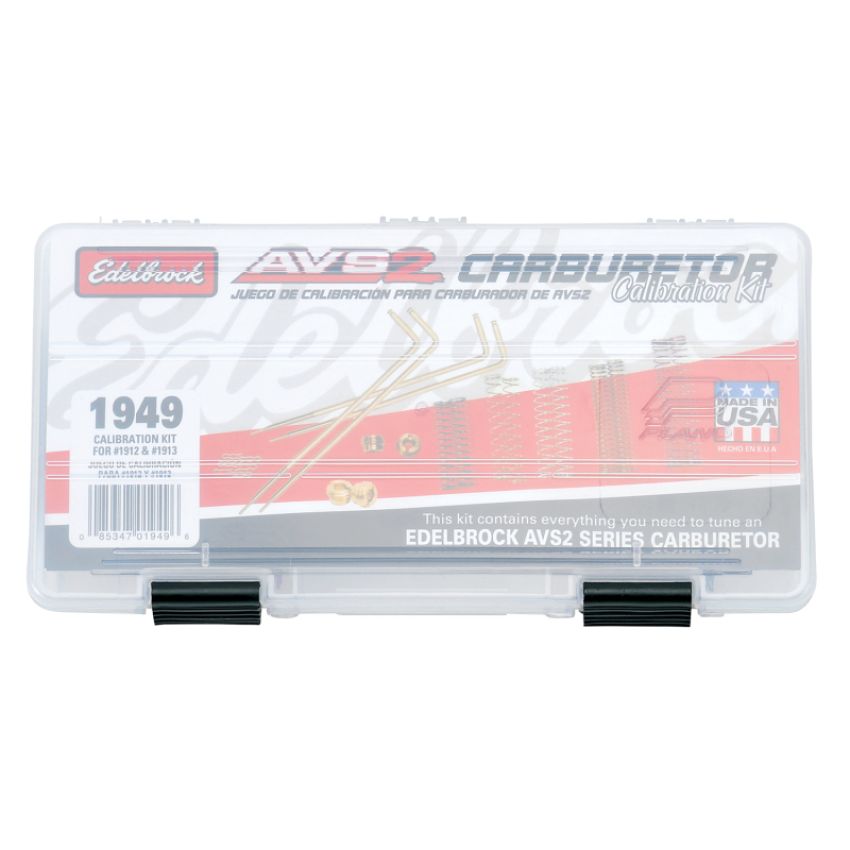 EDELBROCK EDE1949 Calibration Kit  AVS2 800 Series 1912/1913