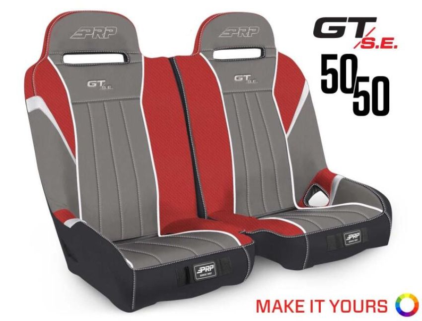 PRP Seats A65 PRP Polaris RZR S 900/XP 1000/Turbo/Turbo S GT/S.E. 50/50 Front Suspension Bench Seat