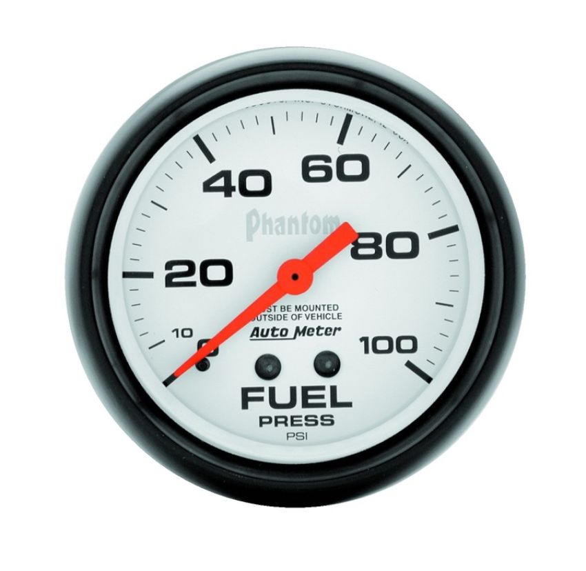 AUTOMETER ATM5812 2-5/8in Phantom Fuel Press. Gauge 0-100psi