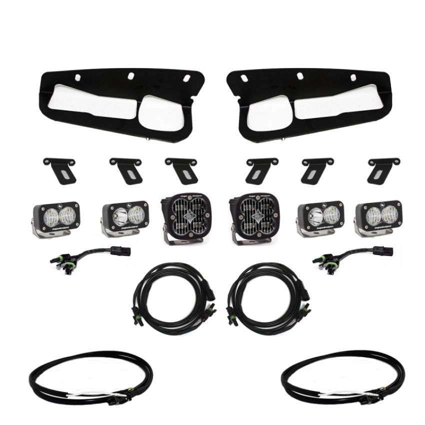 Baja Designs 447761UP Squadron SAE/Dual S2 Sport Steel Bumper Fog Pocket Light Kit
