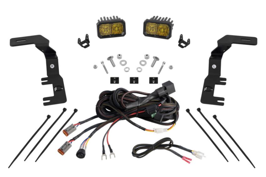 Diode Dynamics DD7810 2023+ Chevrolet Colorado Stage Series Ditch Light Kit C2 Pro Yellow Combo
