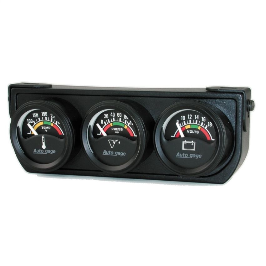 AutoMeter 2391 GAUGE CONSOLE, OILP/WTMP/VOLT, 1.5