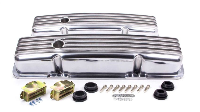 RACING POWER CO-PACKAGED RPCR6186 SBC Alum Finned Short V/C Polished
