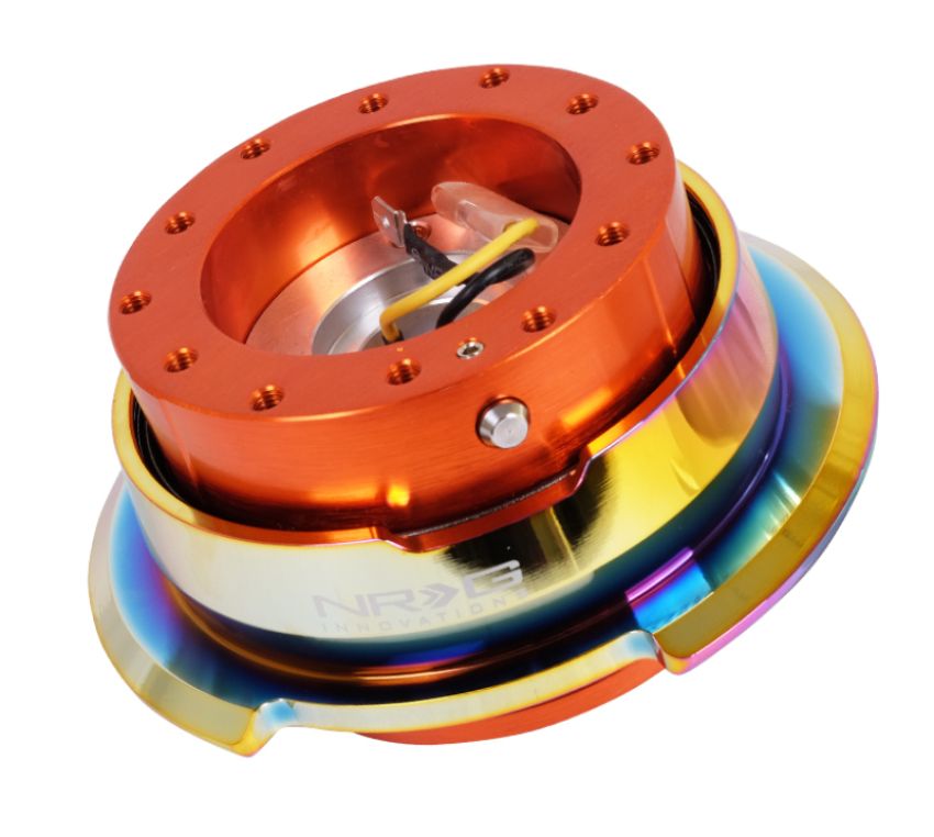 NRG SRK-280OR-MC Quick Release Gen 2.8 - Orange Body / Neochrome Ring
