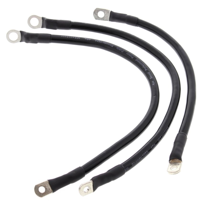 All Balls Racing 79-3003-1 86-88 Harley FXR Super Glide Battery Cable Kit Black