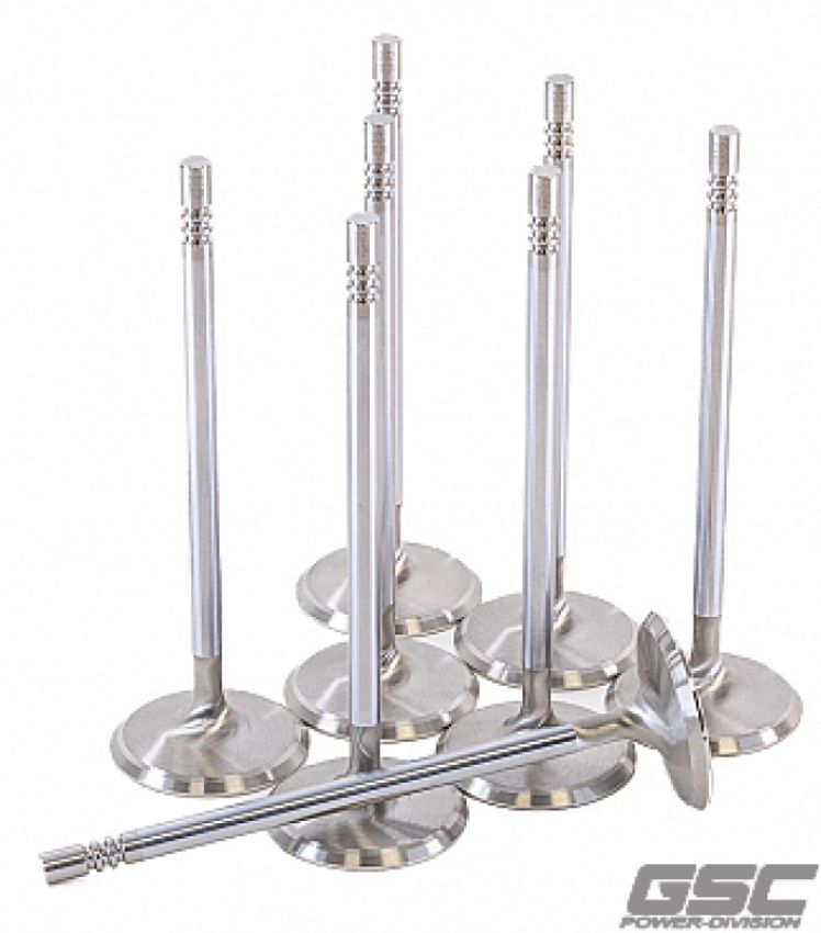 GSC Power Division 2175-8 GSC P-D Ford Voodoo/Predator 32.5mm Head STD 109.8mm Long Chrm Super Alloy Exhaust Valve - Set of 8