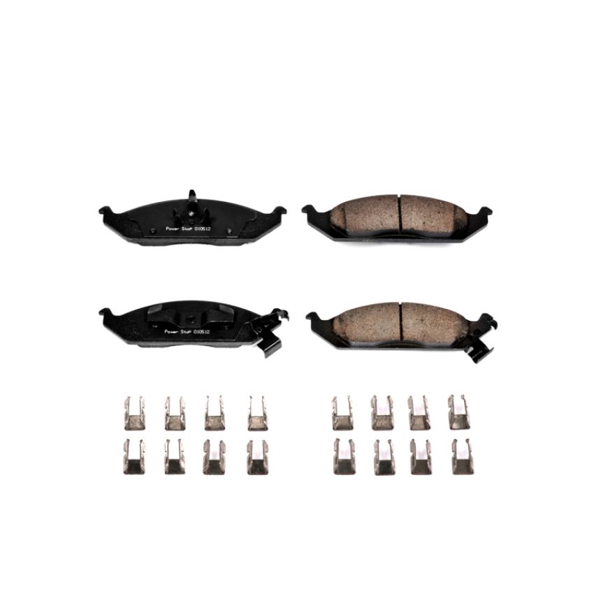 PowerStop 17-650 PowerStop - Z17 Low-Dust Ceramic Brake Pads with Hardware