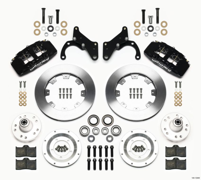 Wilwood 140-12946 Dynapro 6 Front Hub Kit 12.19in 69-70 Impala Drum/Disc 69-82 Vette