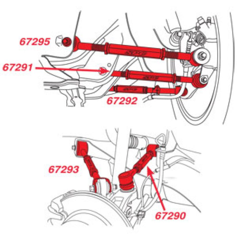 SPECIALTY PRODUCTS COMPANY 67289 HONDA/ACURA 5 ARM SET