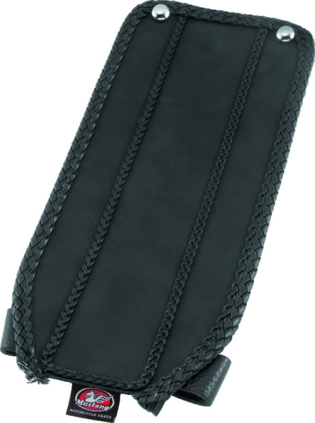 Mustang Motorcycle 79710 Mustang 00-15 Harley Softail Standard Rear Tire Standard Touring Solo Seat w/Driver Backrest - Black