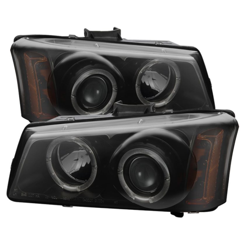 SPYDER 5078315 Projector Headlights - LED Halo - Black Smoke