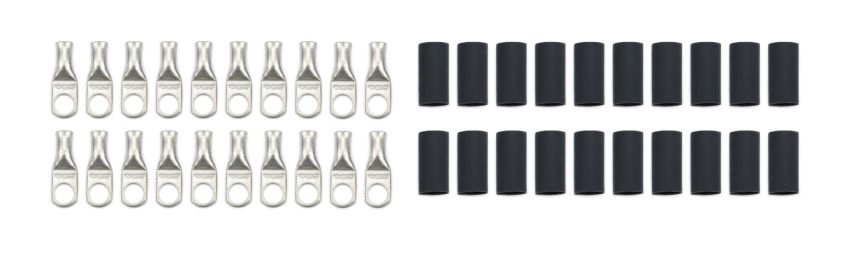 QUICKCAR RACING PRODUCTS QRP57-571-20 Ring Terminal 5/16in 8 Ga w/Heat Shrink 20pk