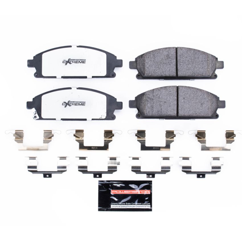 PowerStop Z36-691 PowerStop - Z36 Truck and SUV Carbon-Fiber Ceramic Brake Pads with Hardware Kit