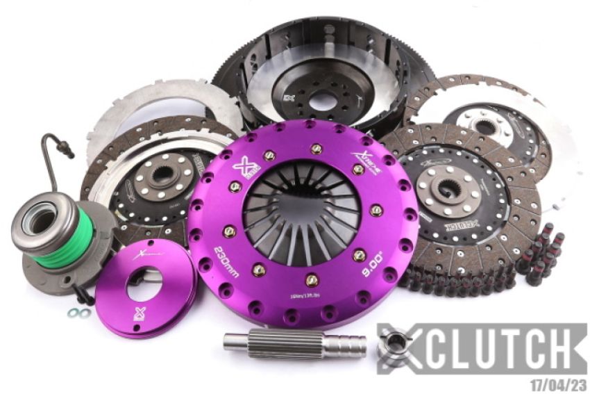 XCLUTCH XKFD23681-3G 07-12 Ford Mustang Shelby GT500 5.4L 9in Triple Solid Organic Clutch Kit