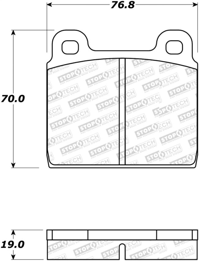 Stoptech 308.00451 Street Brake Pads