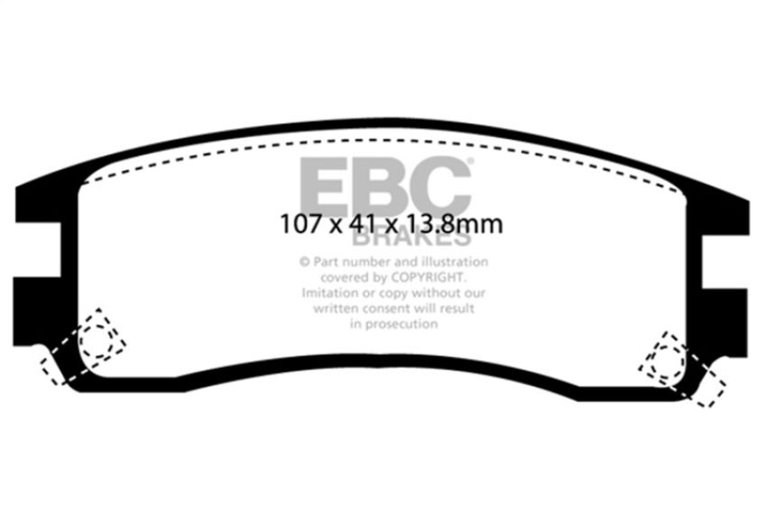 EBC Brakes DP31609C Redstuff Ceramic Low Dust Brake Pads