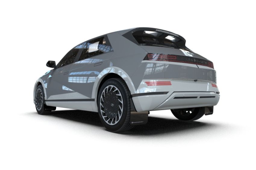 Rally Armor MF137-UR-BLK-SIL Black Mud Flap/Silver Logo
