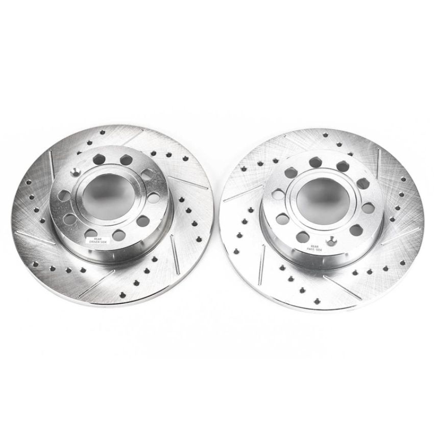 PowerStop EBR1069XPR PowerStop Evolution Performance Drilled, Slotted & Plated Brake Rotor Pair