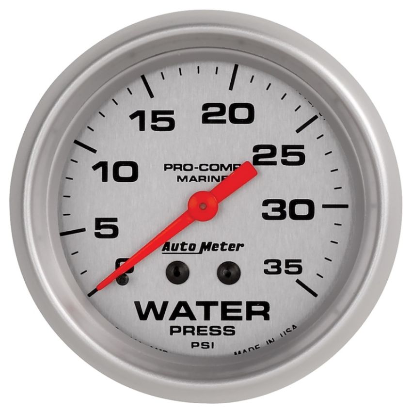 AutoMeter 200773-33 Ultra-Lite 2 5/8in Mechanical 35 PSI Water Pressure Gauge