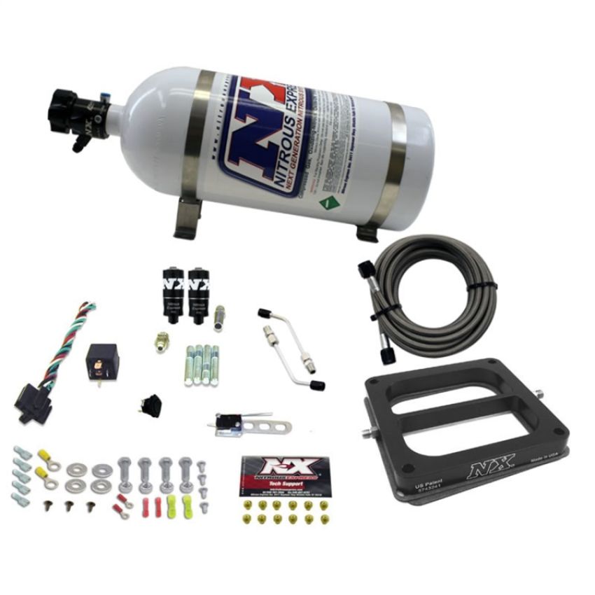 Nitrous Express 40071-10 Dominator HITMAN PLUS (50-100-150-200HP) WITH 10LB BOTTLE
