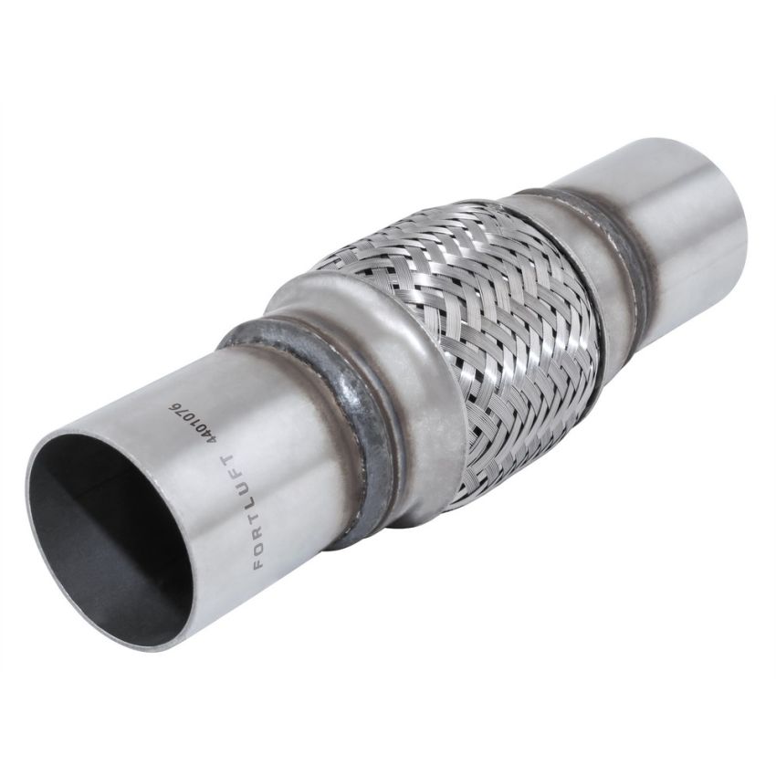 FORTLUFT 4401082 Exhaust Flex Connector with Extension Pipes 2.00''x8.00''x12.00 Stainless Steel