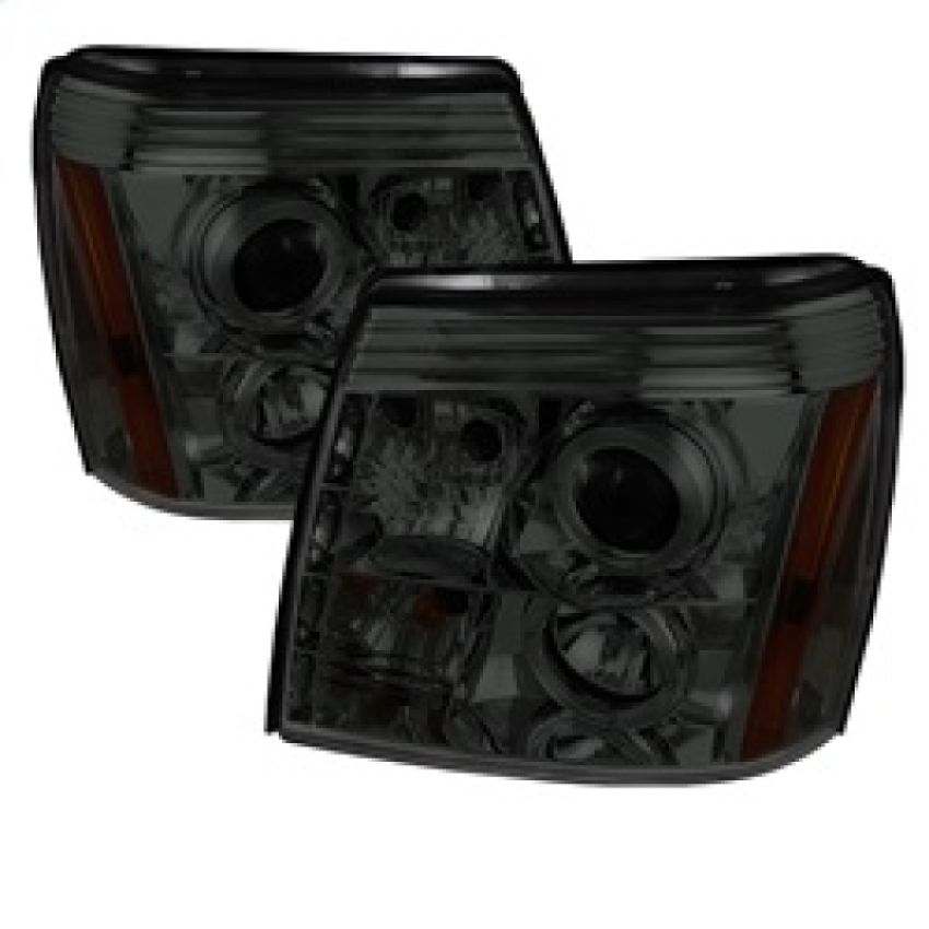 SPYDER 5038067 Projector Headlights - LED Halo - DRL - Smoke