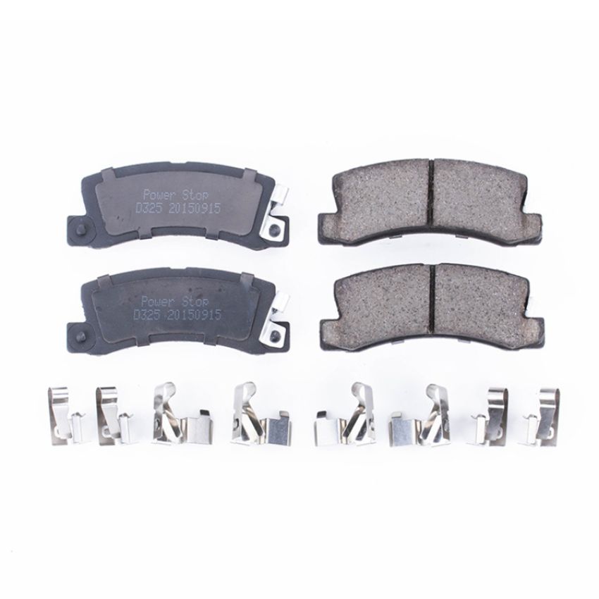 PowerStop 17-325 PowerStop - Z17 Low-Dust Ceramic Brake Pads with Hardware