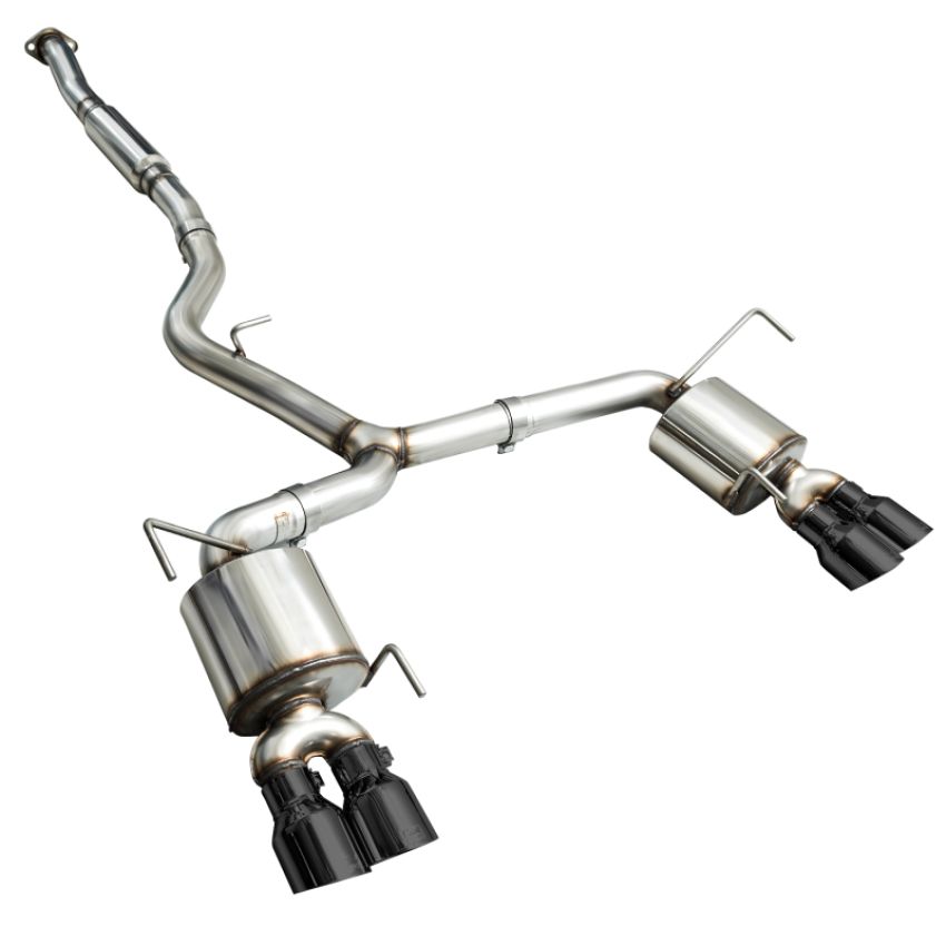 AWE Tuning 3015-43102 2015+ Subaru WRX VA Sedan Touring Edition Exhaust - Diamond Black Tips (102mm)