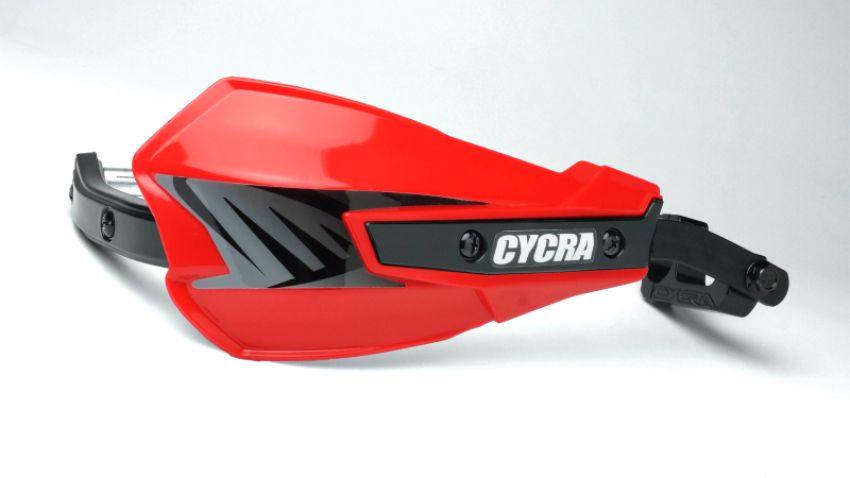 Cycra 1CYC-7801-32 Vortex Hand Guard/w Universal U-Clamps- Red