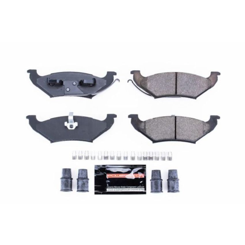PowerStop Z23-715 PowerStop - Z23 Daily Driver Carbon-Fiber Ceramic Brake Pads with Hardware Kit