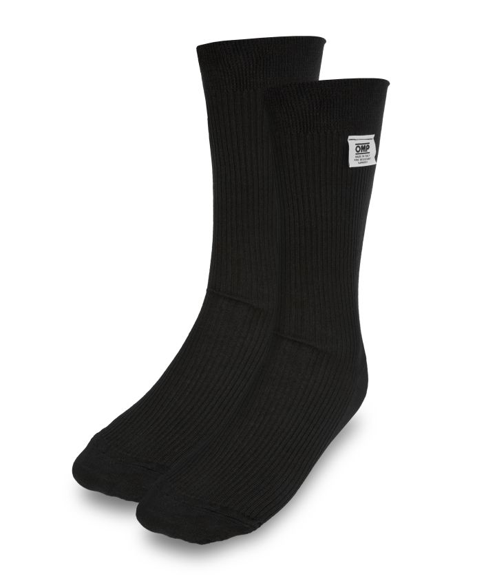 OMP RACING, INC. OMPIE0-0762-A01-071-M Racing Socks Black Nomex Size Medium FIA