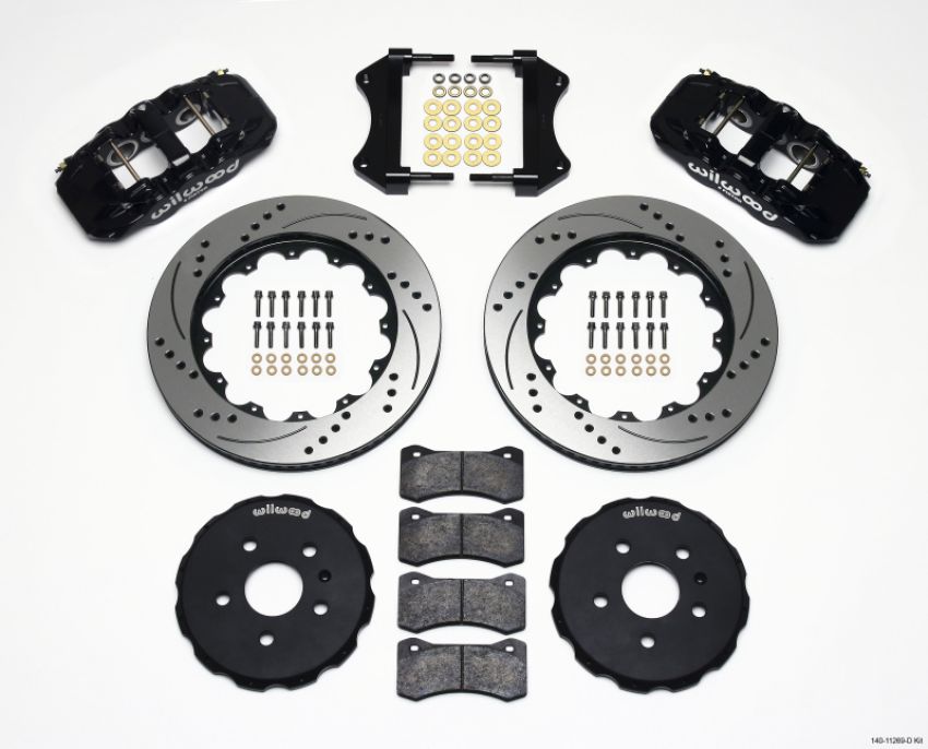 Wilwood 140-11269-D AERO6 Front Hat Kit 14.25 Drilled 2010-2015 Camaro