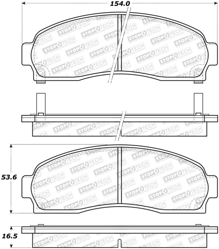 Stoptech 308.08331 Street Brake Pads
