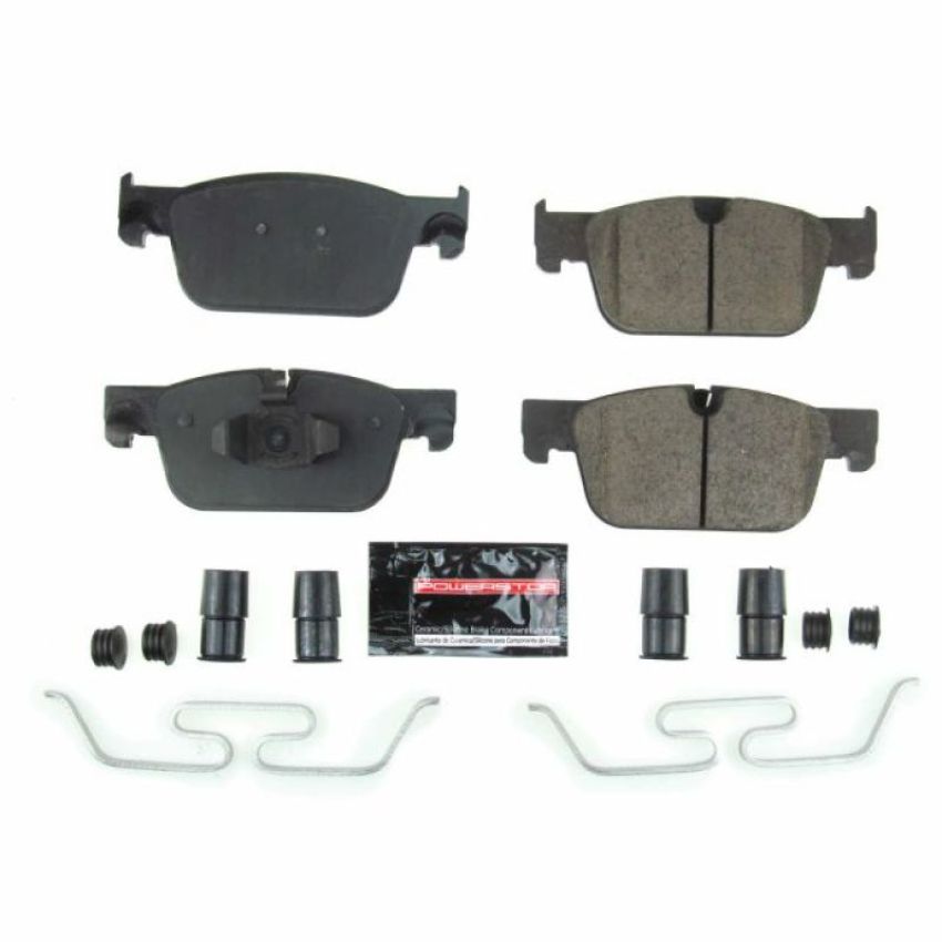 PowerStop Z23-1924 PowerStop - Z23 Daily Driver Carbon-Fiber Ceramic Brake Pads with Hardware Kit