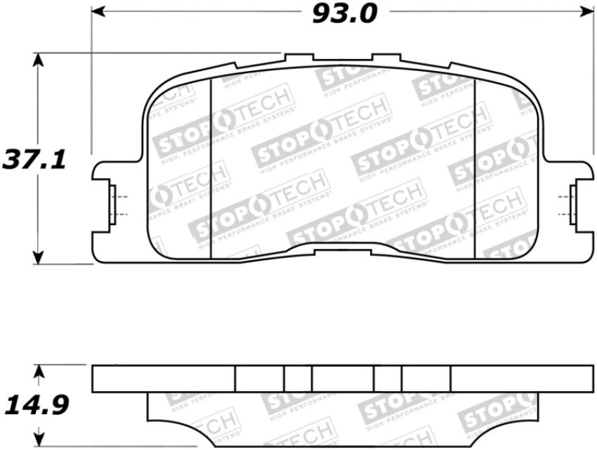 Stoptech 308.08850 Street Brake Pads