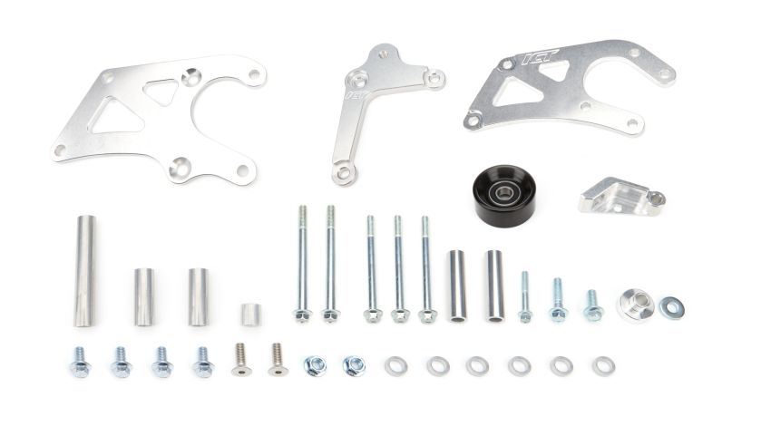 ICT BILLET ICT551778LS0-3 LS Truck Saginaw Power Steering Pump & Alt