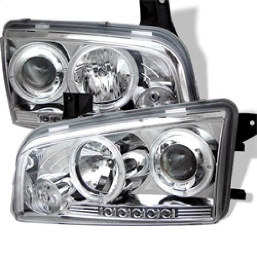 SPYDER 5009746 Projector Headlights - LED Halo - Chrome