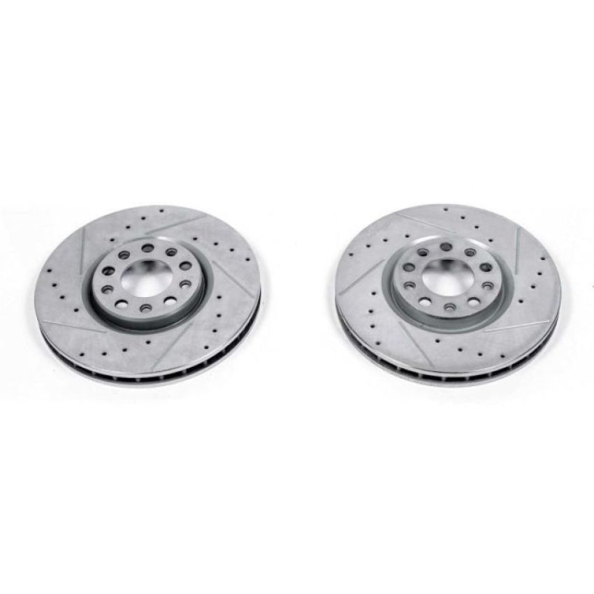 PowerStop AR83086XPR PowerStop Evolution Performance Drilled, Slotted & Plated Brake Rotor Pair