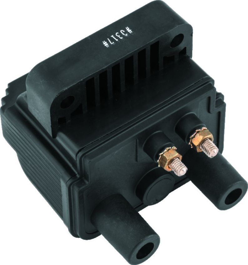 TwinPower 210549 Twin Power 80-84 Big Twin and XL Mini Ignition Coil Black Replaces H-D 31614-83 3 Ohm
