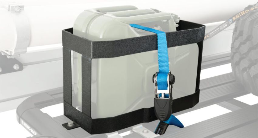 Rhino-Rack 43107 Vertical Jerry Can Holder (Pioneer/Alloy Tray)