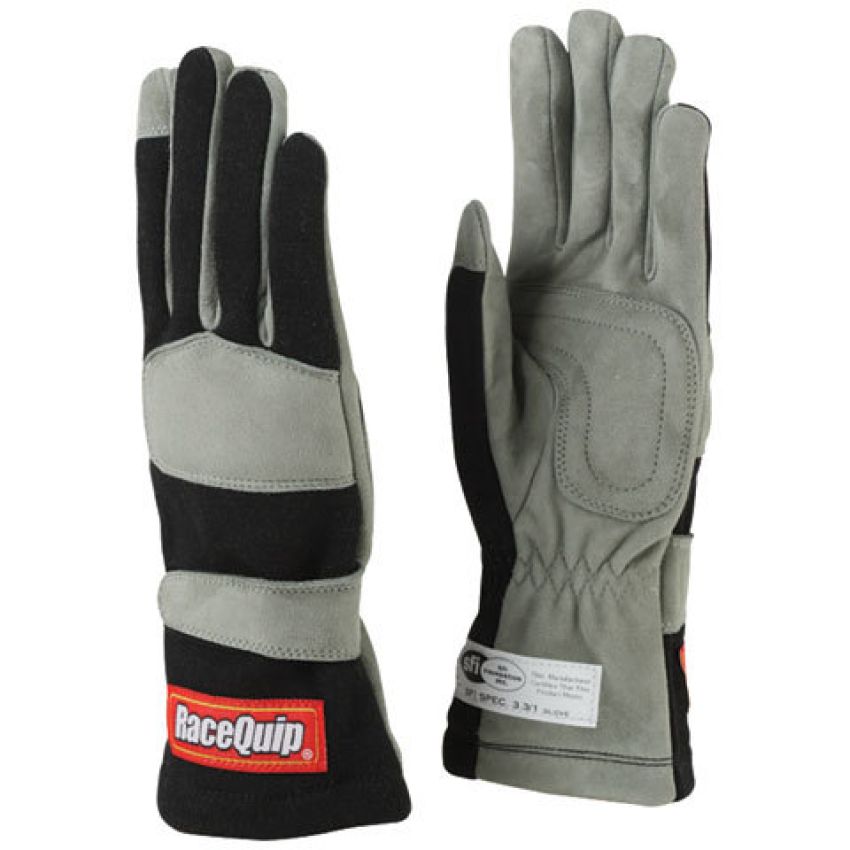 RACEQUIP RQP351005 Gloves Single Layer Large Black SFI