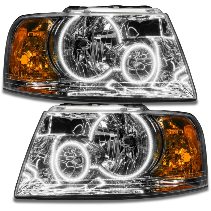 Oracle Lighting 7153-334 SMD Pre-Assembled Headlights, Chrome Bezel, ColorSHIFT(tm) - No Controller