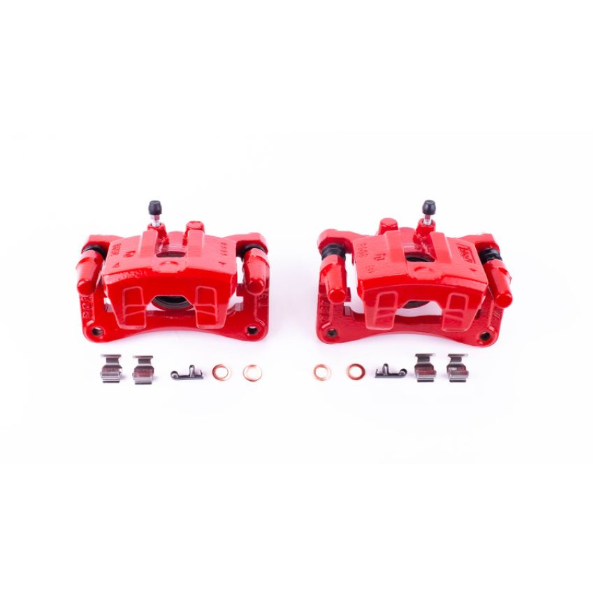 PowerStop S5104 Red Powder Coated Calipers