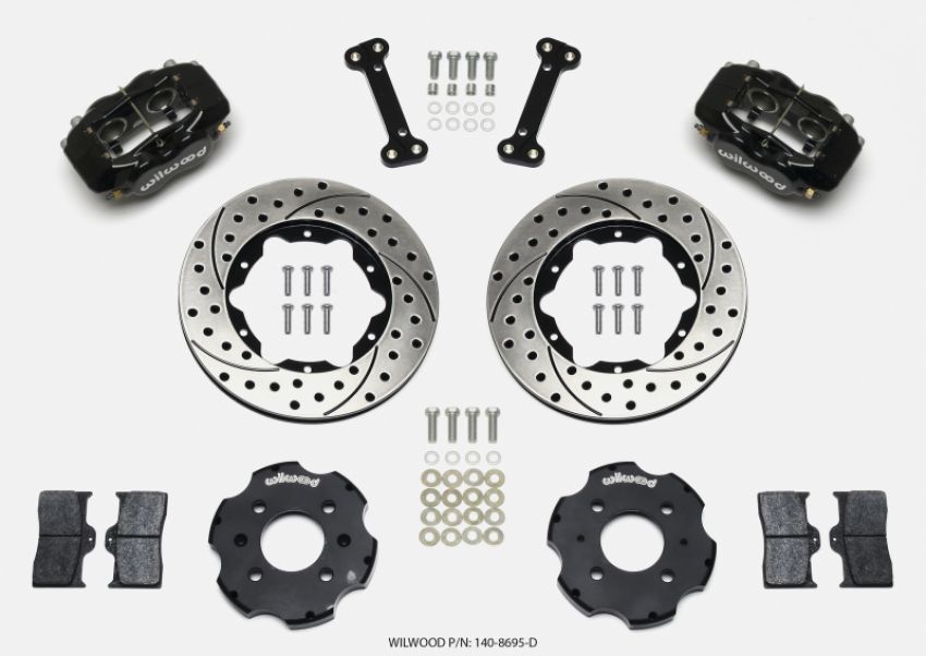 Wilwood 140-8695-D Forged Dynalite Front Hat Kit 11.00in Drilled Integra/Civic w/Fac.240mm Rtr