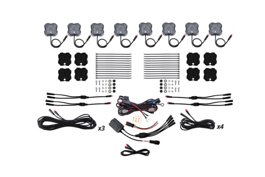 Diode Dynamics DD7745C Stage Series RGBW LED Rock Light Kit (8-pack)
