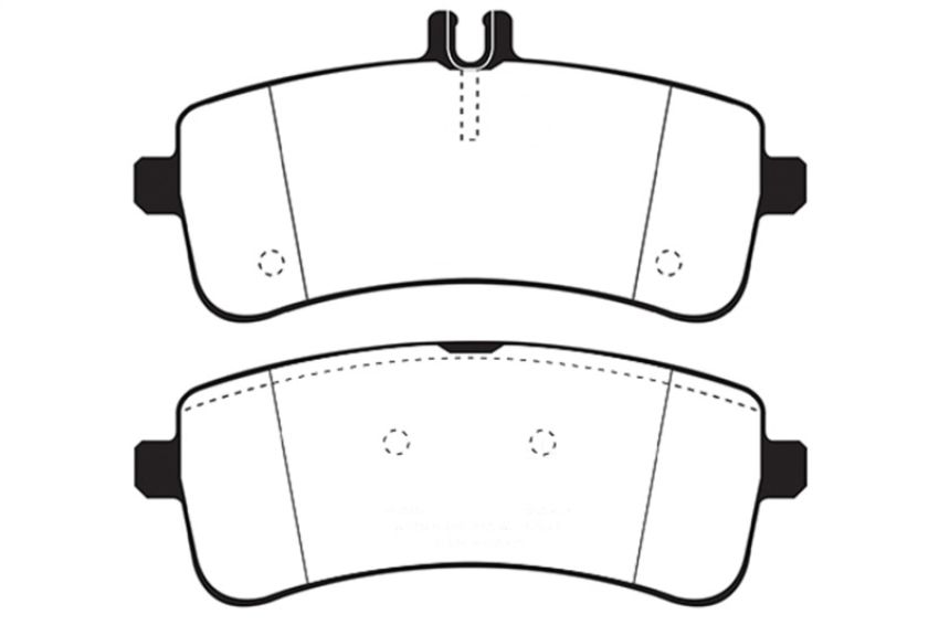 EBC Brakes DP42350R Yellowstuff Street And Track Brake Pads