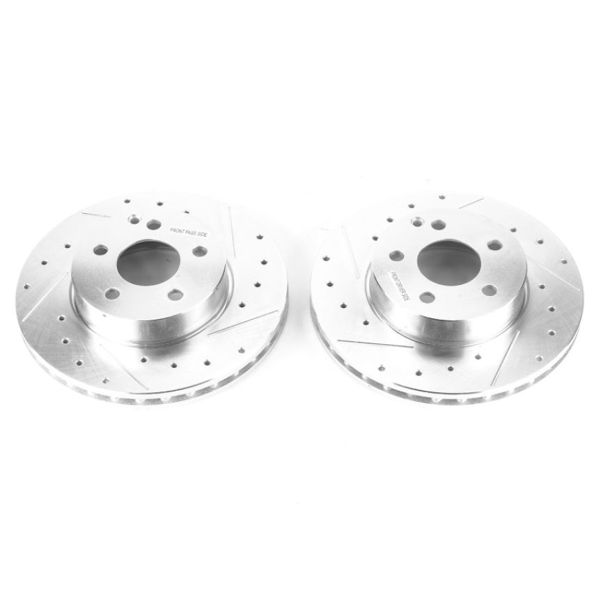 PowerStop EBR1626XPR PowerStop Evolution Performance Drilled, Slotted & Plated Brake Rotor Pair