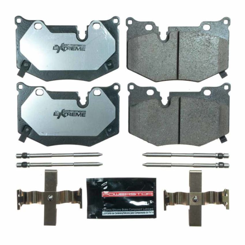 PowerStop Z26-8010 PowerStop - Z26 Performance Carbon-Fiber Ceramic Brake Pads with Hardware Kit