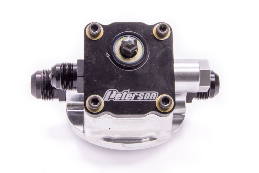 PETERSON FLUID PTR09-1502 Engine Primer Oil Filter Mount 12an Chevy L to R